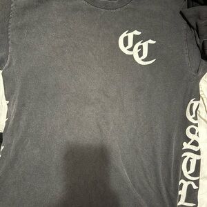 Crooks & Castles Black Tee with White Logo